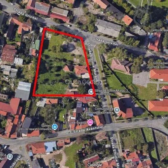 Teren de vanzare in Oradea, deschidere 50ml, 5880mp, 300euro mp