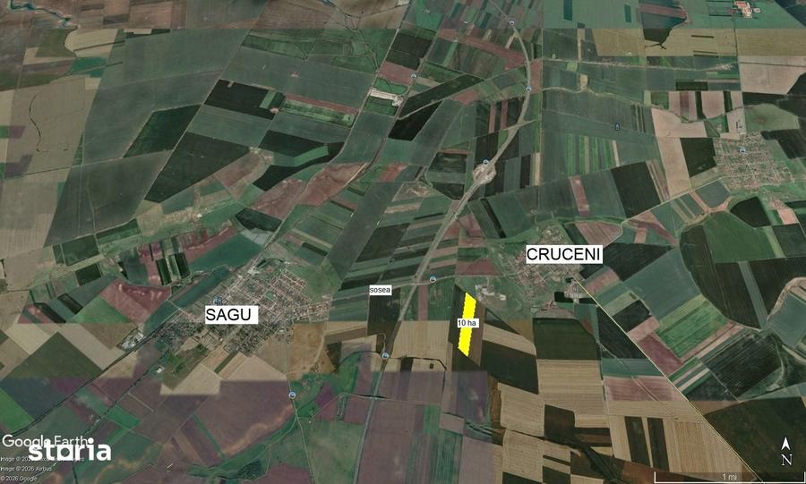Teren de 100000 mp, în Șagu