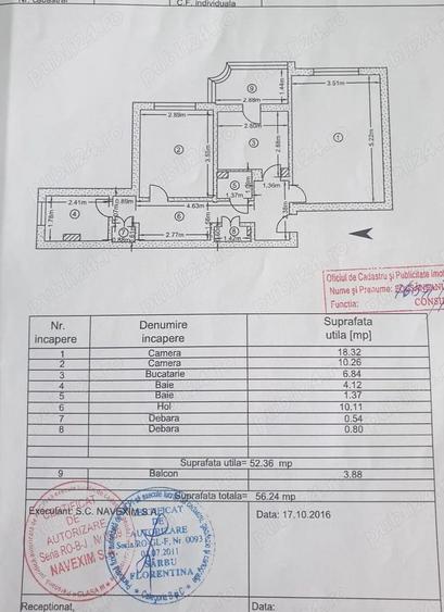 2 decomandate,bloc 1986, - 1