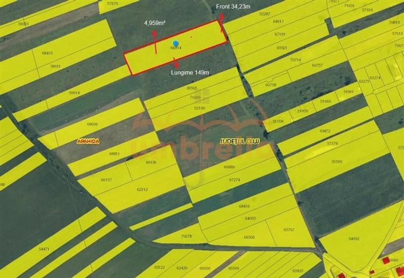 De vanzare teren 4.959m&Acirc;˛/53&acirc;Ź m&Acirc;˛ intravilan str. Campului Dezmir - 1
