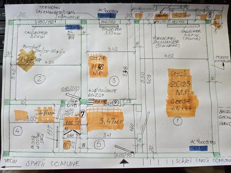 Particular , vand apartament 2 camere decomandate DRISTOR - 9