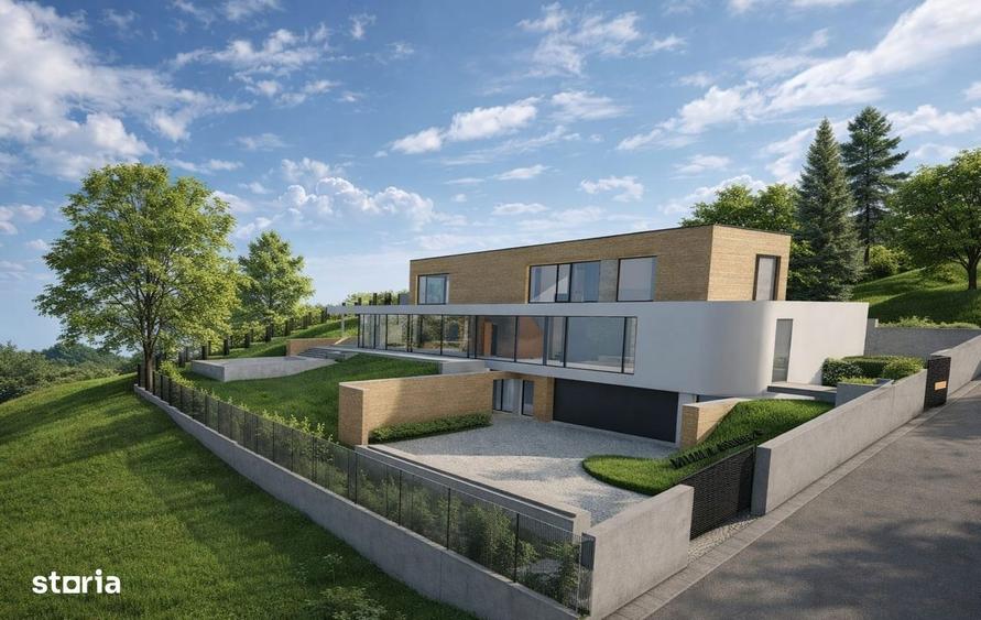 Teren 1000mp autorizat, casa D+P+1E 269mp, Proiect Piscina, Salicea - 7