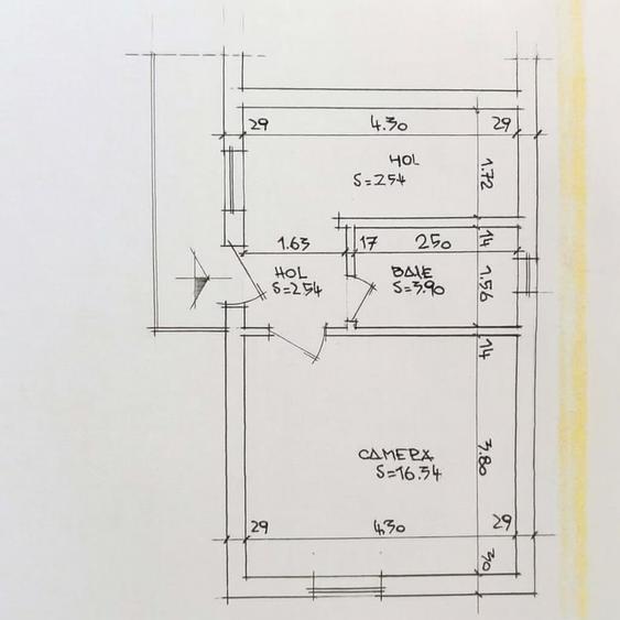 Apartament 1 camera 30mp zona parcul Farmec - 1