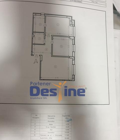 Zona Baza 3 - Apartament 3 camere, decomandat, 55 mp, demisol, centrala proprie - 1