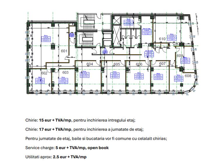Birou Modern 250 și 500 mp – Locație Centrală Strada Ploiești nr. 9 - 8