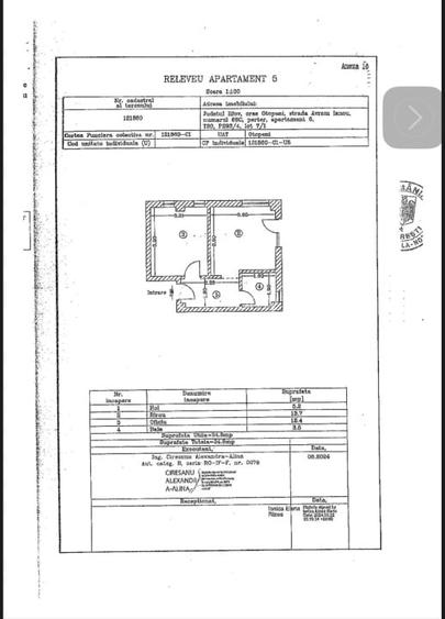 Apartament  Studio Mobilat  cu  Curte proprie  si loc de parcare