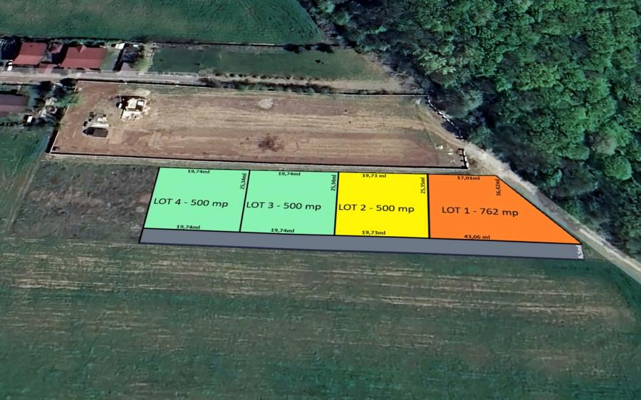 LOTURI DE 500mp | LANGA PADUREA SNAGOV | IZVORANI - LOCATIE DE VIS | COMISION 0% - 2