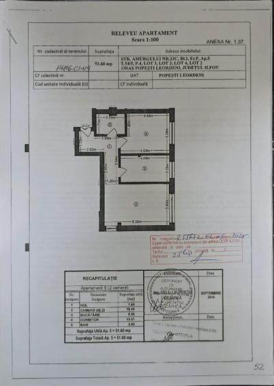 Apartament de vânzare 2 camere ,proprietar  - 1