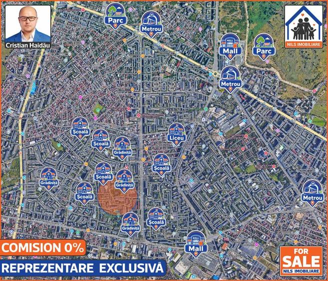 Apartament cu 2 camere semidecomandat în Brâncoveanu