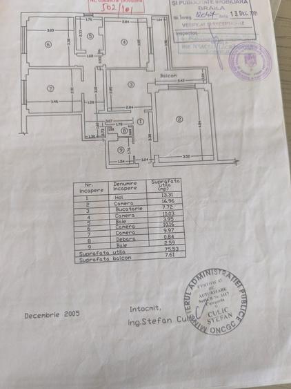 Apartament cu 4 camere decomandat în Central