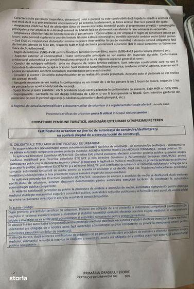 Teren de 477 mp, în Nord