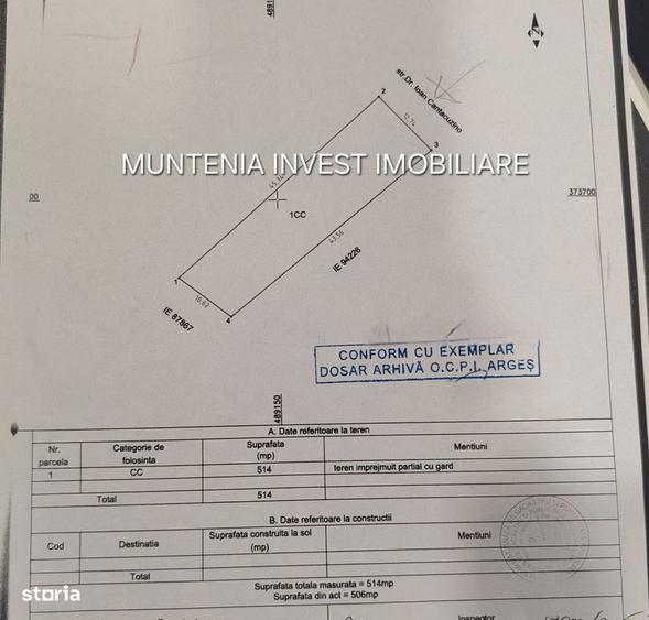 Teren 514 mp. intravilan, Zona Spitalul Militar - 1