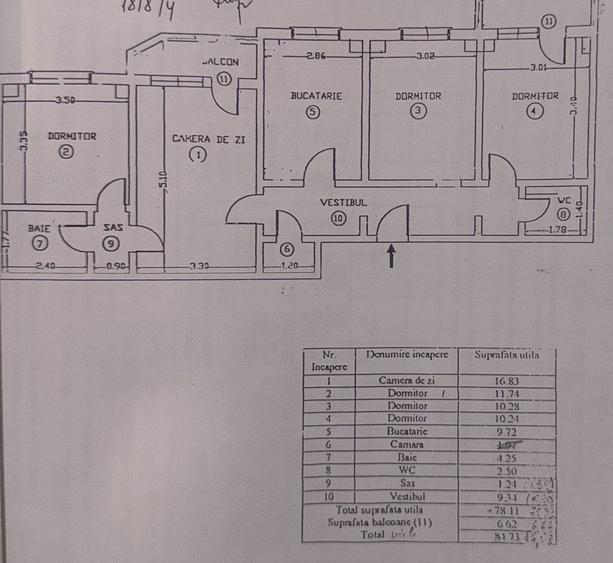 Apartament 4 Camere, modificat in 3- Calea Moșilor- bloc 1980 - 6