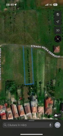 Teren de 2000 mp, în Exterior Vest