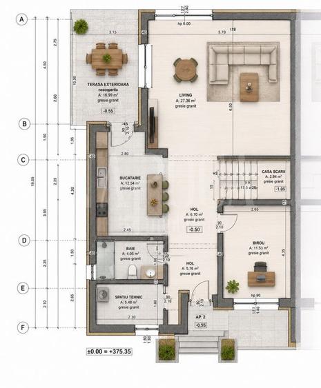 Casă cu 4 camere cu Teren 607 Mp în Borhanci