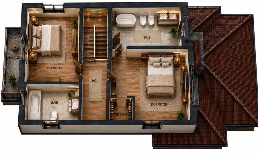Duplex cu 4 camere cu Canalizare în Dumbrăvița