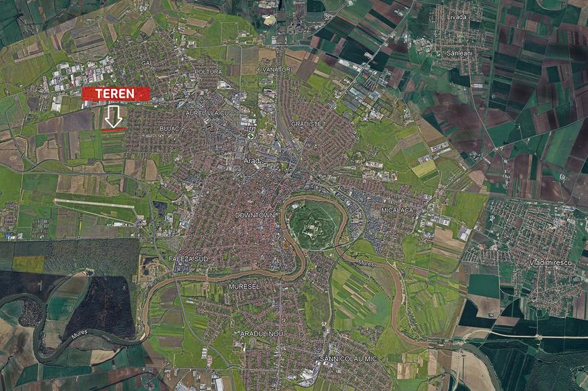 Teren agricol extravilan de 14561 mp, în Bujac