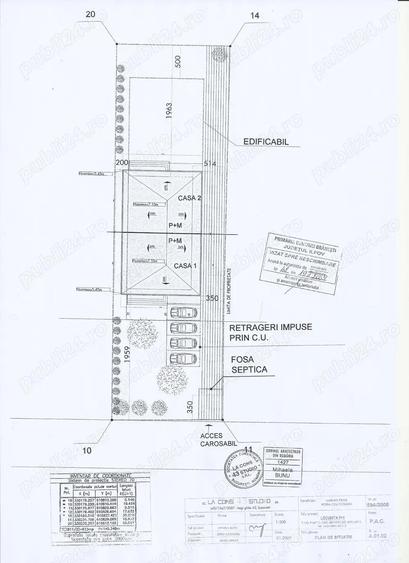 Branesti, Islaz, pret pentru toata proprietatea, doua vile tip duplex alaturate, P+1 - 8