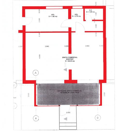 Spatiu comercial, 56mp, parter, str.Primaverii - 2