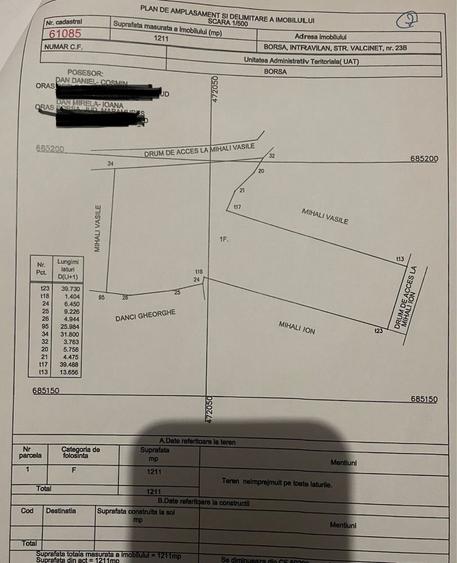 Teren de vanzare in Borsa, str. Valcinet nr.23/b, jud.Maramures - 3