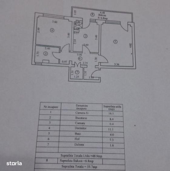 - ETAJ 1. Apartament 2 camere confort 1 decomandat, Obor-Scolilor. - 2