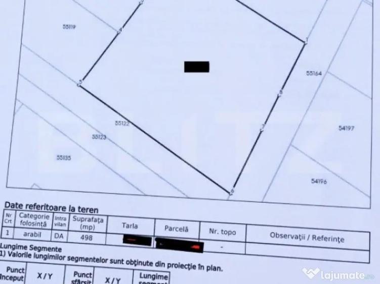 Teren intravilan de 498 mp in Burdujeni - 1