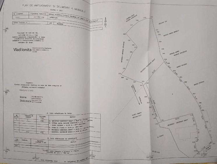 Teren Construcții intravilan de 1782 mp, în Măgura (Bezdead)