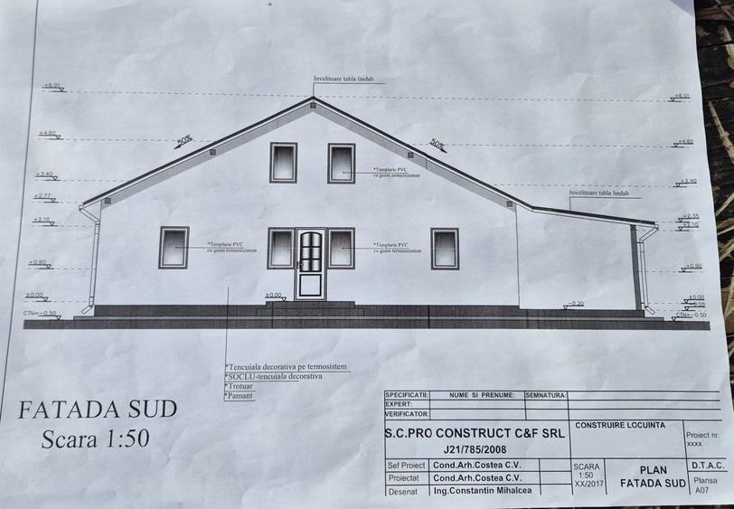 Caciulati, vanzare casa 3 camere la rosu, 1.000mp teren - 2