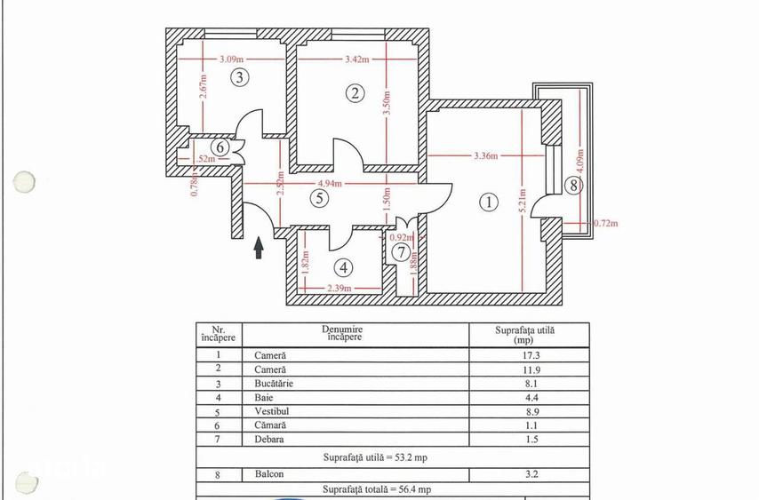 Apartament 2 camere - Tineretului - Vis-A-Vis Parc - Decomandat - 1