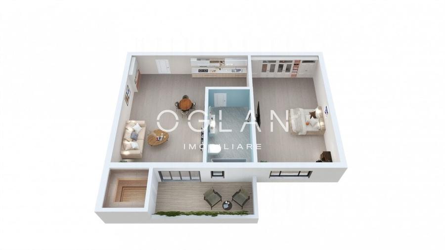 Studio nou, 39.23 mp utili + balcon - Zona Lacul lui Binder - 8