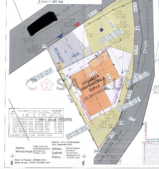 Teren cu autorizatie casa individuala, 600mp teren, Campenesti ! - 4