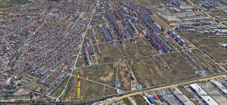 Chiajna teren 17500mp pt. blocuri(P+14), Comision 0% - 5