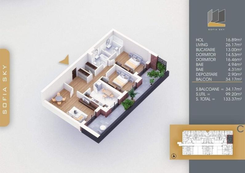 Apartament 3 camere SUPERB,Finalizat,Metrou Nicolae Teclu 8min - 3