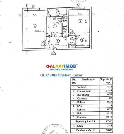 Apartament cu 2 camere decomandat în Crângași