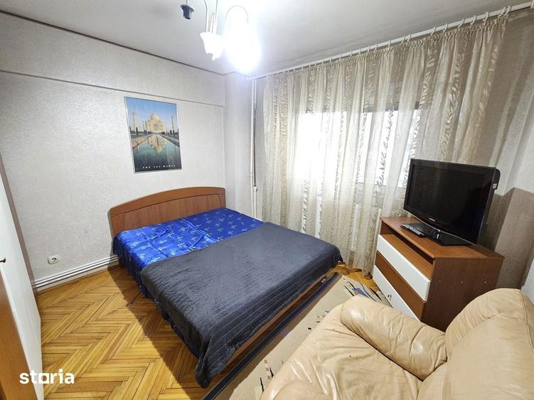 Apartament cu 3 camere semidecomandat, mobilat în Obor