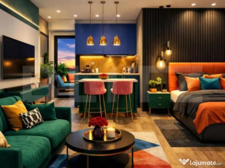Zero Comision! Apartament studio, 1 Terasa, Loc de Parcare I - 1
