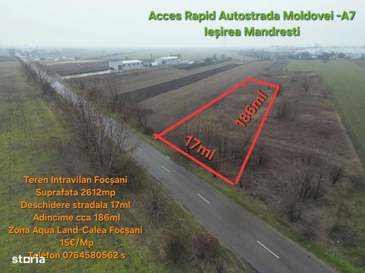 Teren Intravilan Focsani 2600mp-Zona Aqua Land-Calea Focsani - 9