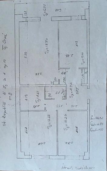 Apartament 3 camere, 73,47 m2 cu balcon închis, etaj 4, Central,oras Tg Ocna - 9