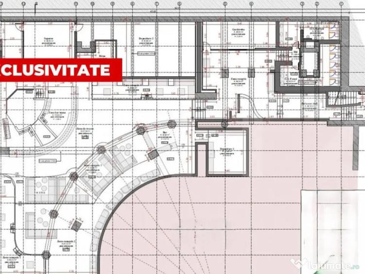 Spa?iu de inchiriat, 920 mp, cu terasa 500 mp, zona Centr - 2