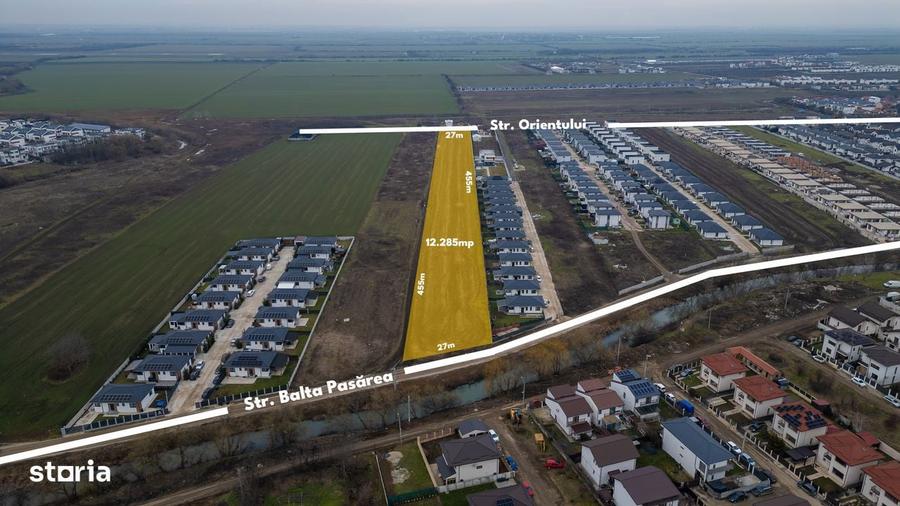 Teren intravilan, 12.200 mp, toate utilita?ile, zona de case, Tunari - 7