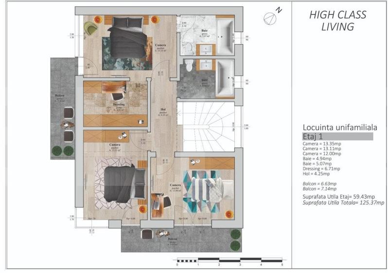 Casa individuala, 125 mp utili, 700 mp teren, comuna Apahida - 13