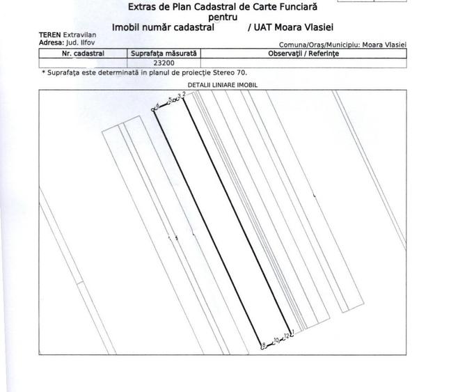 Teren compact 23.200 mp - deschidere 54m.l.- Moara Vlasiei - 3