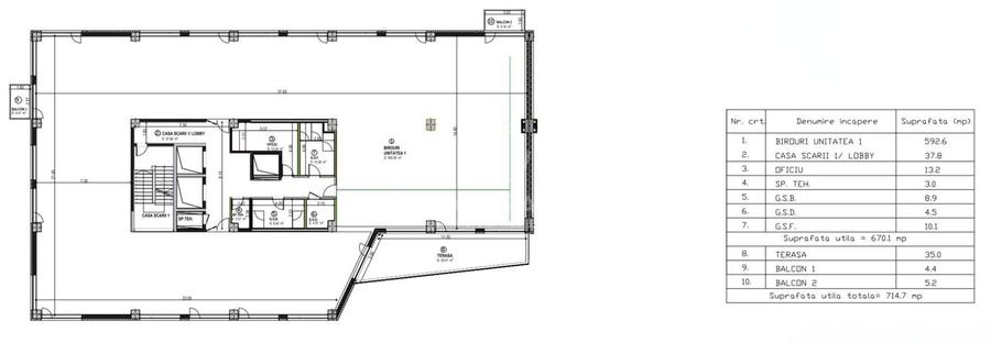 Birouri/ Clinica - 10 Parcari- Zona VIVO - Open Space / Terase - 10