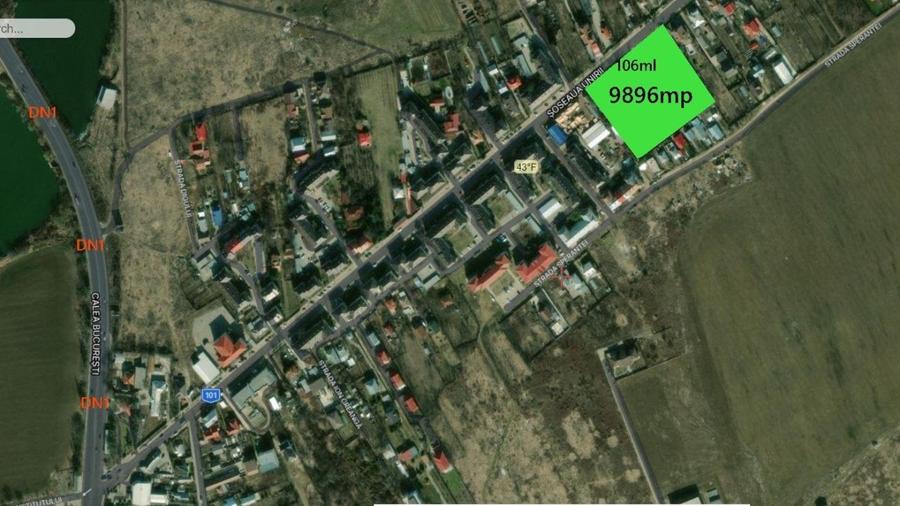 Teren intrav.curti constr.9896mp ,ultracentral ,106ml desch.Sos.Unirii! - 2