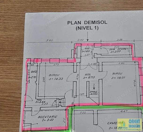 Centru, spatiu pentru birouri, 55mp, gaze, inchirieri Constanta - 6