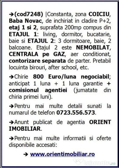 Coiciu, Baba Novac, etaj 1 si 2, nemobilat, gaze, inchirieri - 13