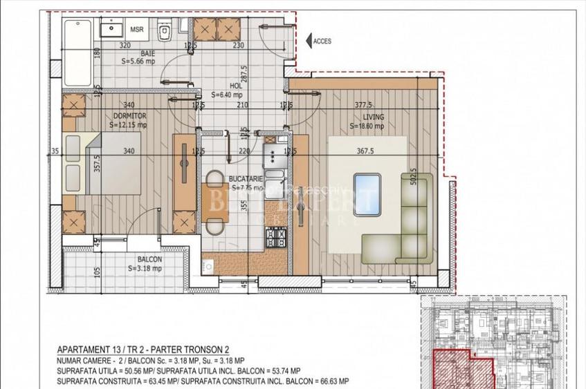 2 Camere Zona Linistita -Acces rapid STB
