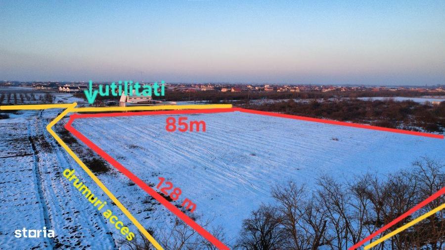 Sag- Teren Intravilan- 11.412mp-3 fronturi stradale - 5