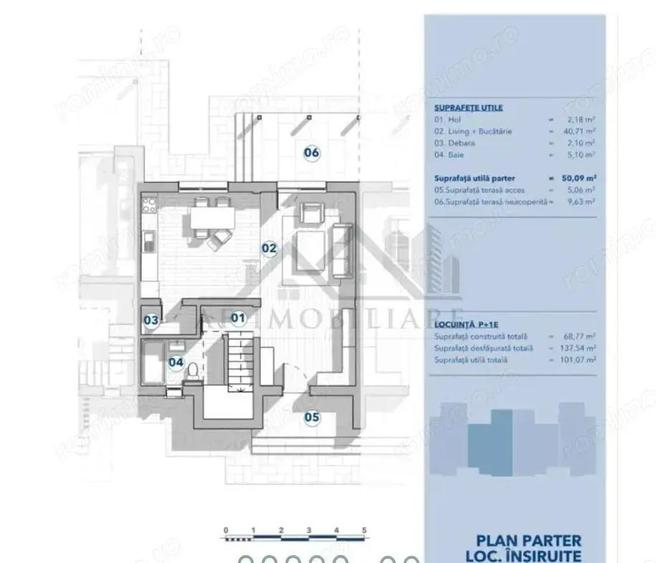 Valea Lupului, case insiruite P+Et. su=101mp. teren 160mp. (250mp) - 12