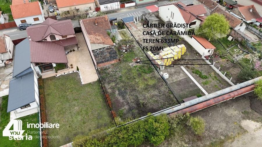 Casă cu 4 camere cu Teren 633 Mp în Grădiște